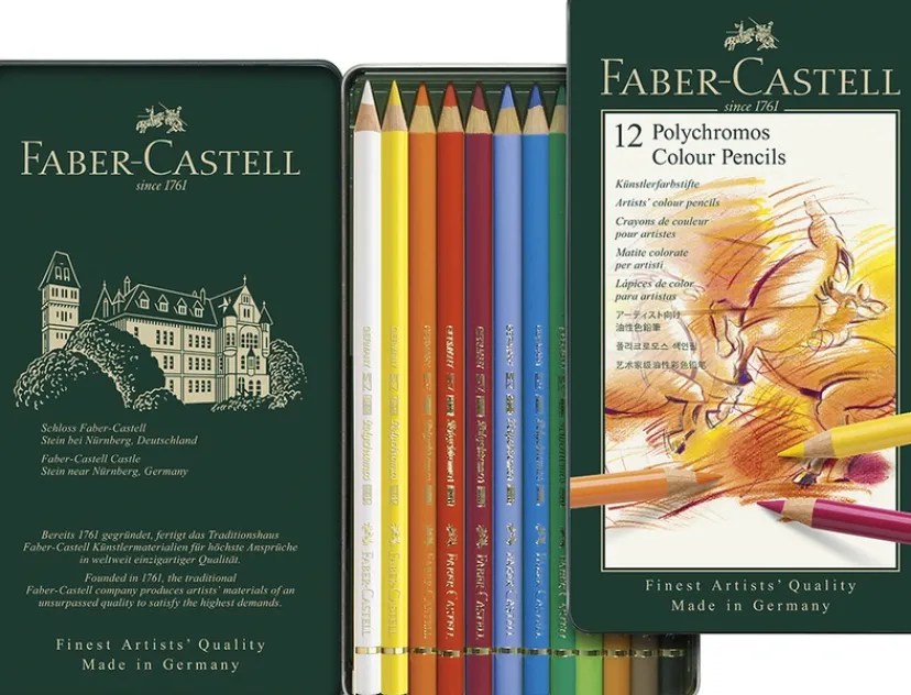 Farveblyant polychromos 12 farver>Faber-Castell Online