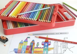 Farveblyant slot Faber 60stk ass tinæske>Faber-Castell Discount