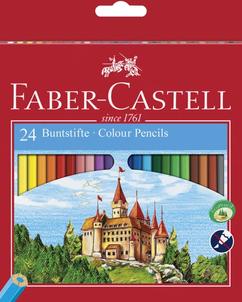 Farveblyant slot 24 ass.>Faber-Castell New