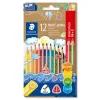 Farveblyant Jumbo Noris 10+2 stk>Staedtler Hot