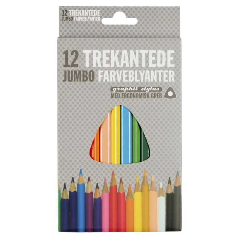 Farveblyanter jumbo 12 stk>Graphit Stylus Clearance