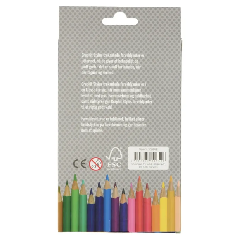 Farveblyanter jumbo 12 stk>Graphit Stylus Clearance