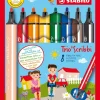 Fiberpen trio scribbi sæt 8 ass.>Stabilo