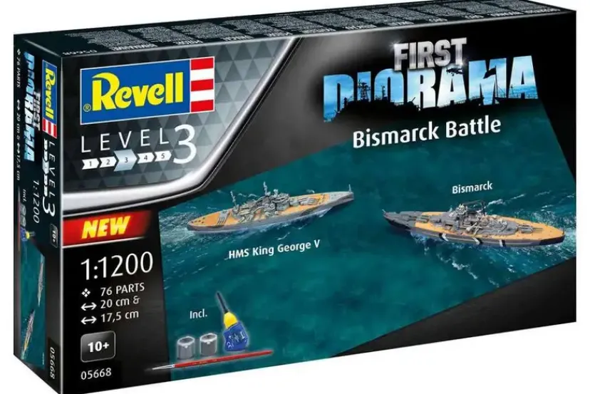 First Diorama Set - Bismarck Battle>Revell New