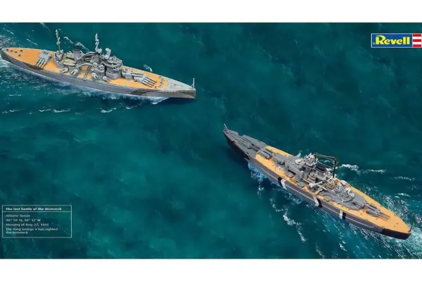First Diorama Set - Bismarck Battle>Revell New