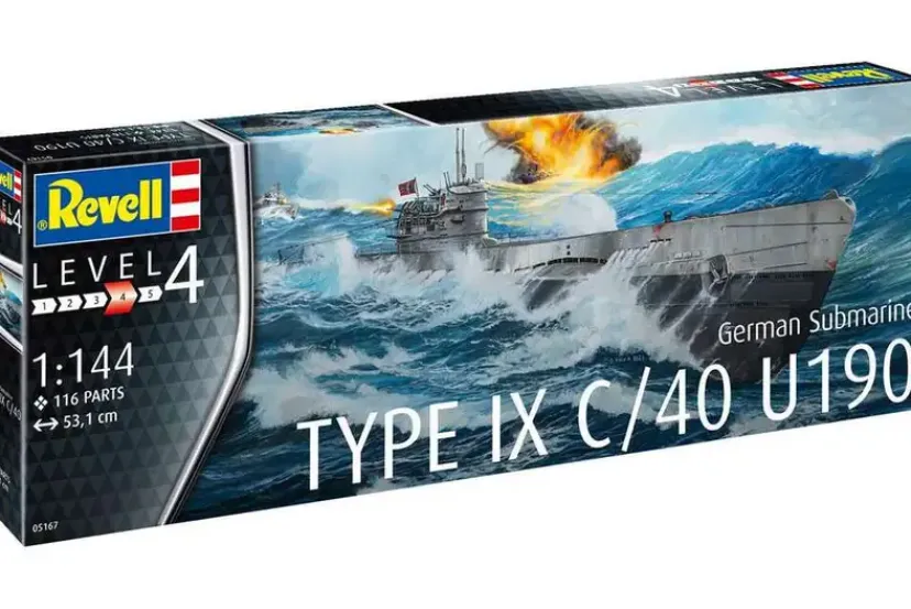 German Submarine Type IX C/40 (U190) 1:144>Revell Discount