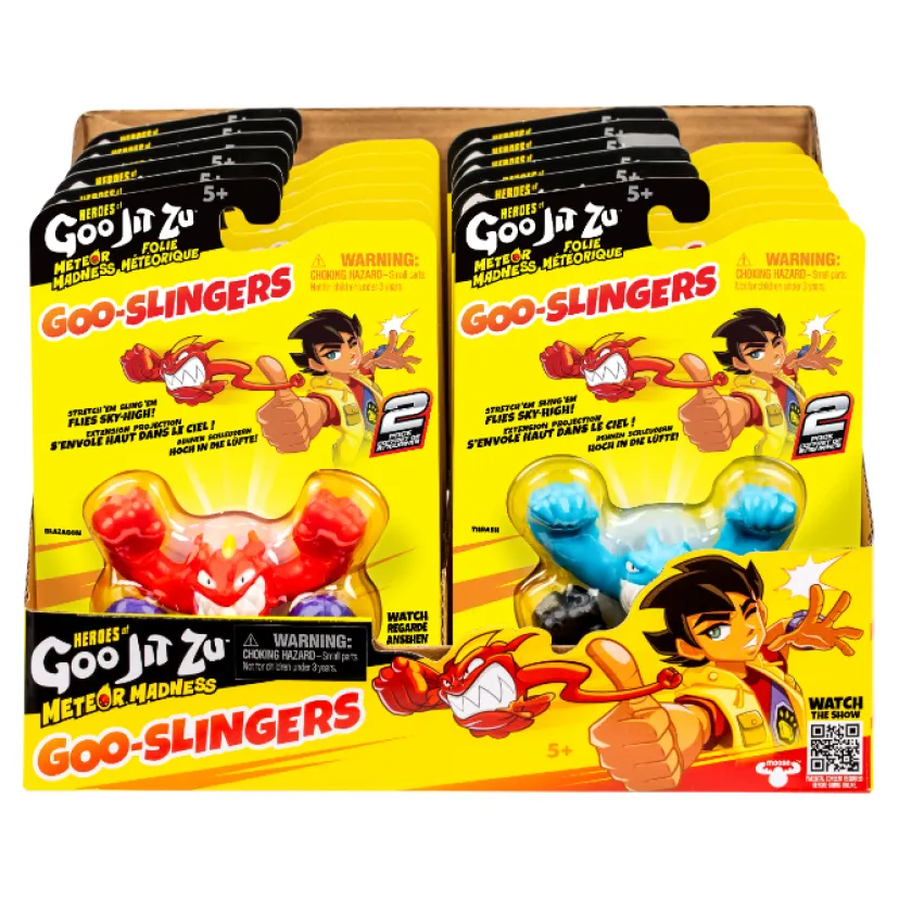 Goo Jit Zu Meteor Madness Slingers 2-Pack Ass> Discount
