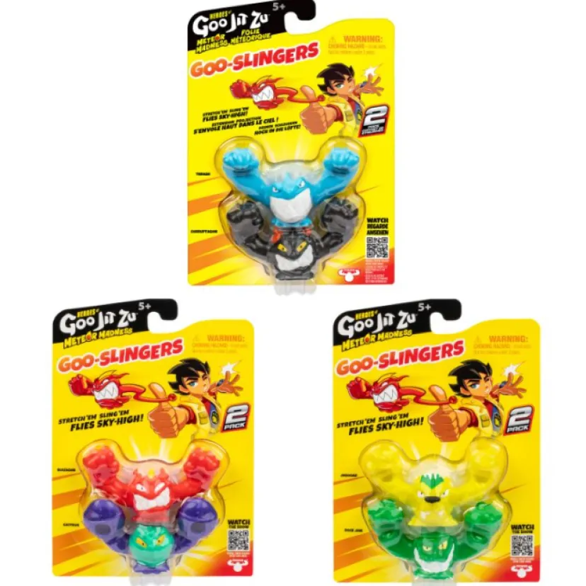 Goo Jit Zu Meteor Madness Slingers 2-Pack Ass> Discount