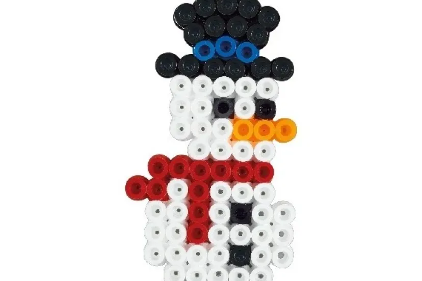 maxi bøtte perler jul 600stk + plade 8206>Hama Best