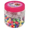 maxi perler 400 perler + 2 plader i pink dåse>Hama Online