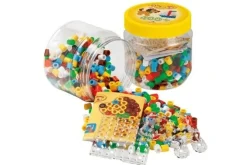 maxi perler 400 perler + 2 plader i gul dåse>Hama Hot