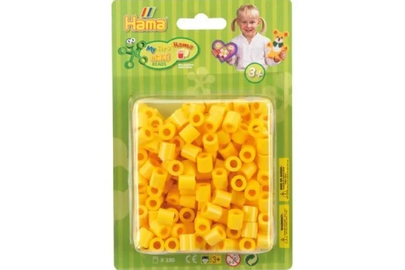 maxi perler i blister 250stk gul>Hama Hot
