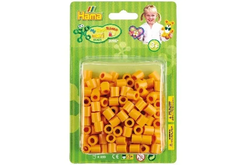 maxi perler i blister 250stk bamsegul>Hama Outlet