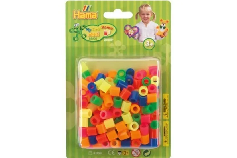 maxi perler i blister 250stk mix 51>Hama Clearance