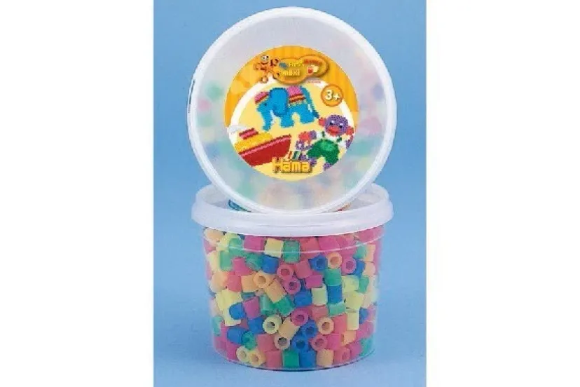 maxi perler 600stk neon mix 51>Hama Discount