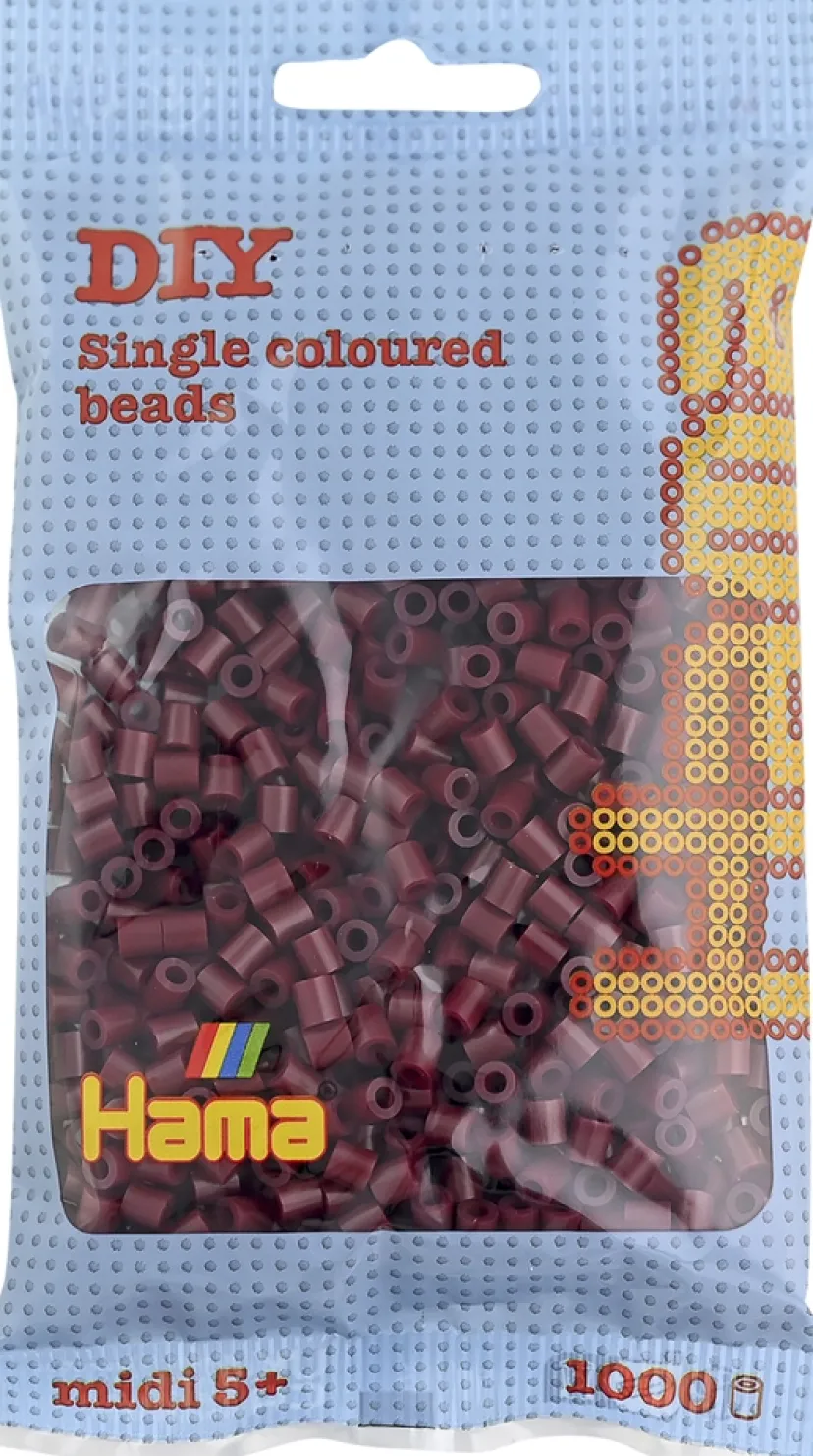 midi perler 1000 stk bordeaux 30>Hama