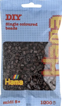 midi perler 1000 stk brun 12>Hama Online