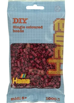 midi perler 1000 stk mørk kirsebær 118>Hama Sale