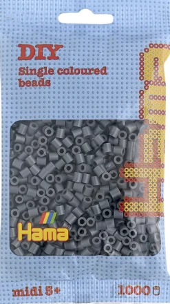 midi perler 1000 stk mørk grå 71>Hama Online