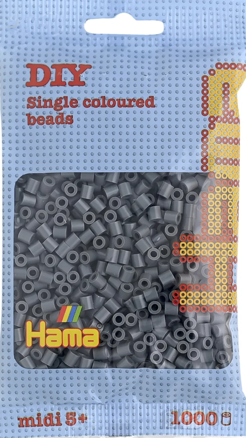 midi perler 1000 stk mørk grå 71>Hama Online