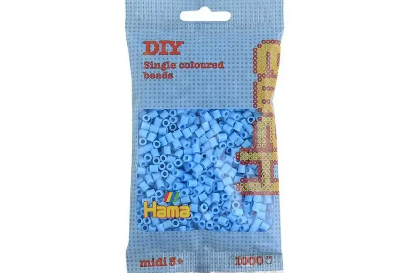 midi perler 1000 stk. pastel blå 46>Hama Online