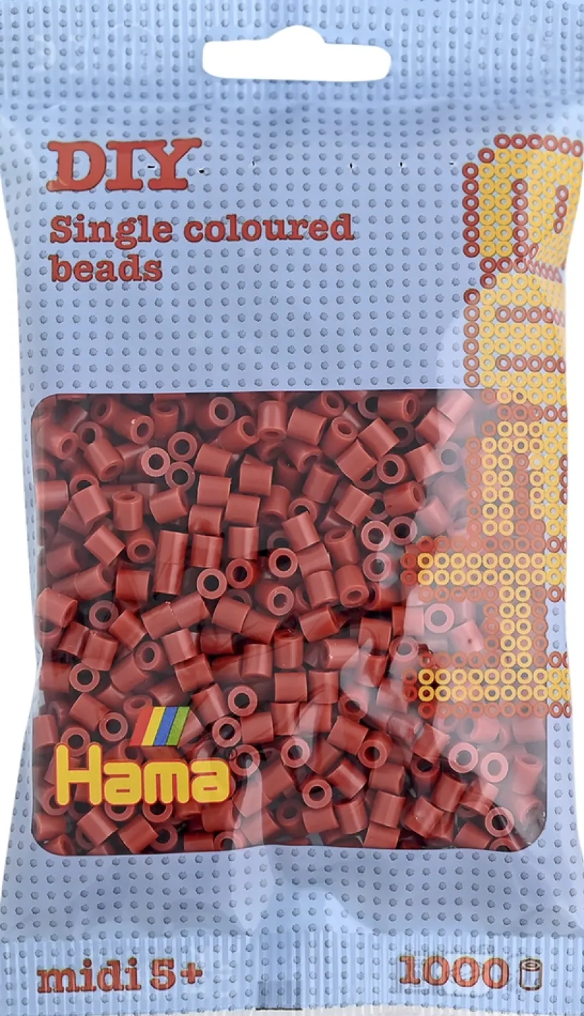 midi perler 1000 stk rødbrun 20>Hama Sale