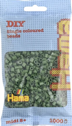 midi perler 1000 stk skovgrøn 102>Hama Hot