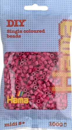 midi perler 1000 stk vinrød 29>Hama Online