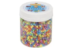 midi perler bæger 3000stk pastel mix>Hama Best