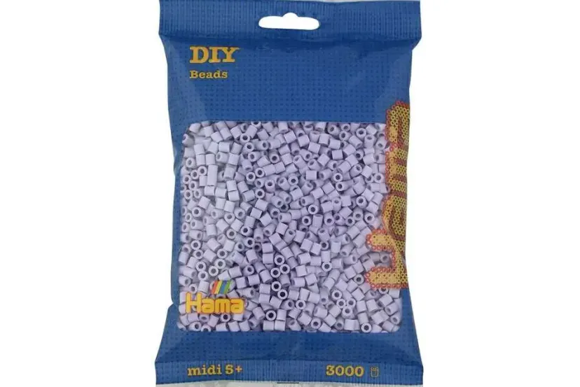 midi perler 3000stk lys lavendel>Hama Discount