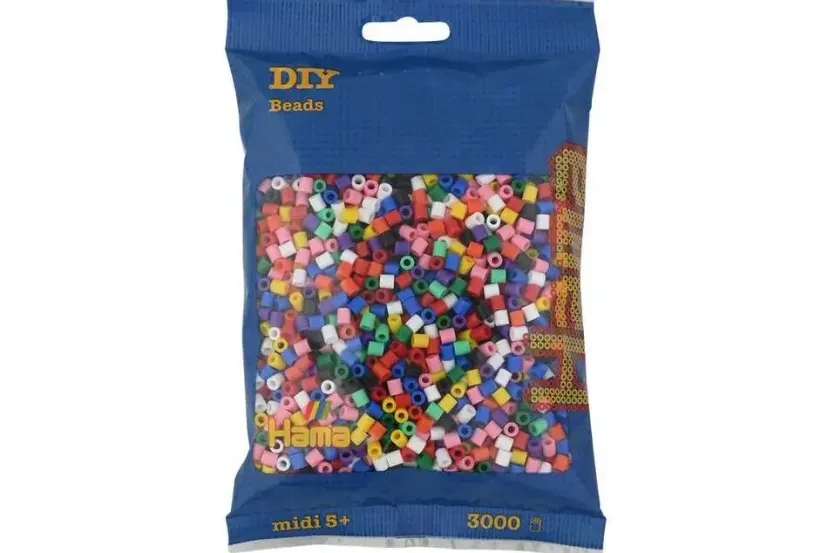 midi perler 3000stk mix>Hama Clearance