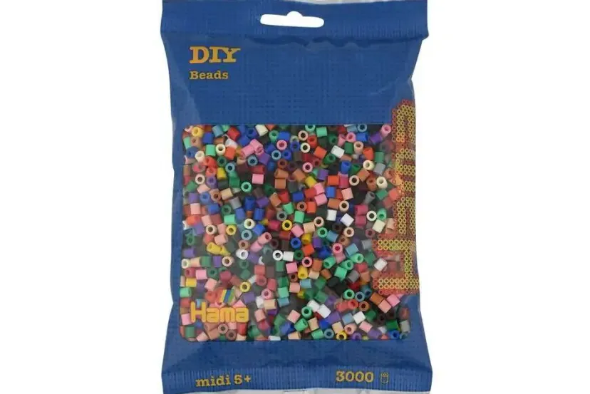 midi perler 3000stk mix 67>Hama New