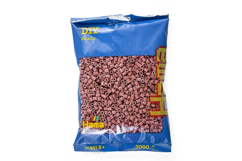 midi perler 3000stk mørk blush>Hama New