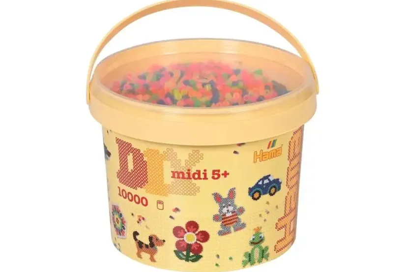 midi perler 10.000stk neon mix 51>Hama New