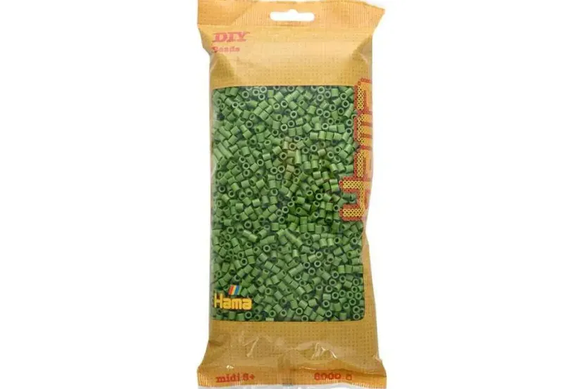 midi perler 6000stk oliven>Hama Discount