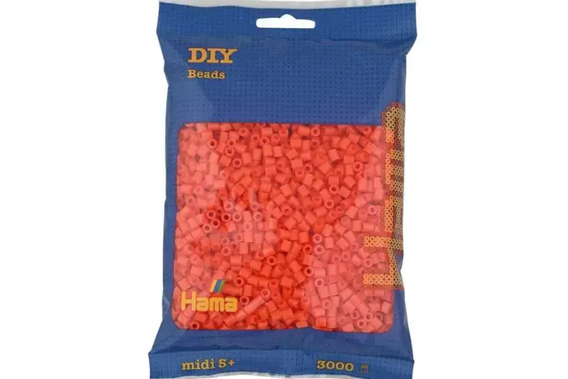 midi perler 3000stk orange>Hama Online