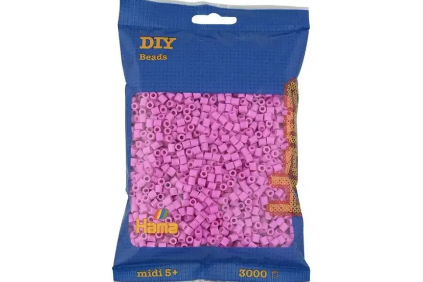 midi perler 3000stk pastel pink>Hama New