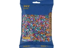 midi perler 3000stk stribet mix 90>Hama