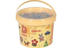 midi perler 10.000stk transp. glitter mix 54>Hama Outlet