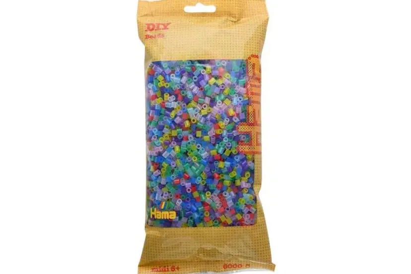 midi perler 6000stk transp. mix>Hama Outlet