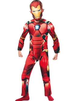 Iron Man Deluxe kostume med maske str. 5-6 år>Marvel Best