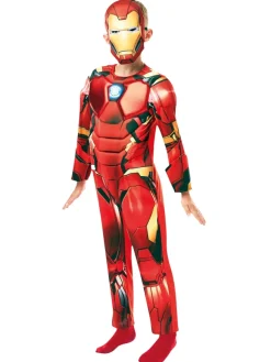 Iron Man Deluxe kostume med maske str. 3-4 år>Marvel Best