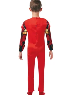 Iron Man Deluxe kostume med maske str. 3-4 år><noscript><img width=