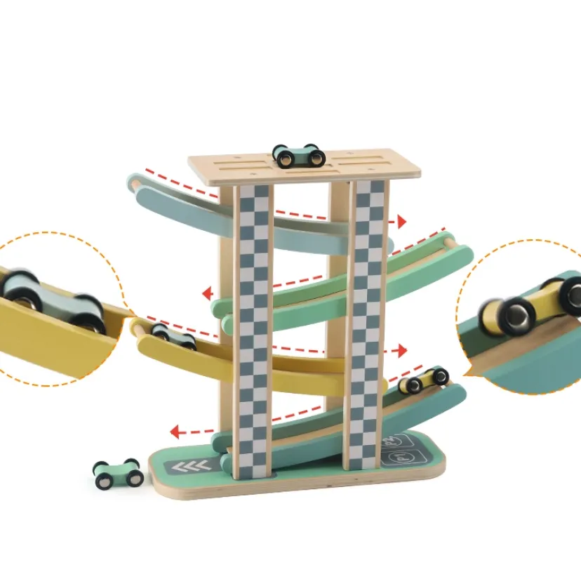Kinder and Kids Bilbane med biler, 4 stk>KINDERANDKIDS Online