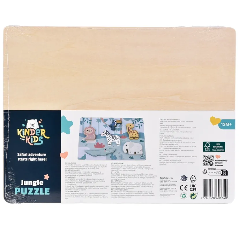Kinder and Kids Puslespil, Jungle>KINDERANDKIDS Best