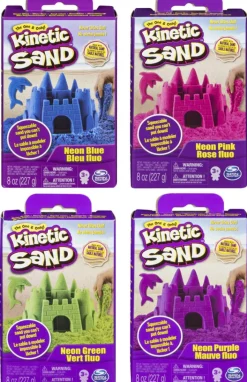 Kinetic Sand Neonboks med Primærfarver> Outlet