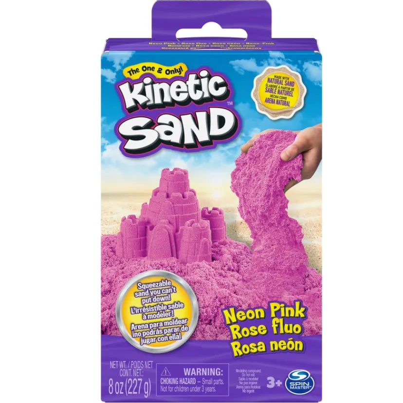 Kinetic Sand Neonboks med Primærfarver> Outlet