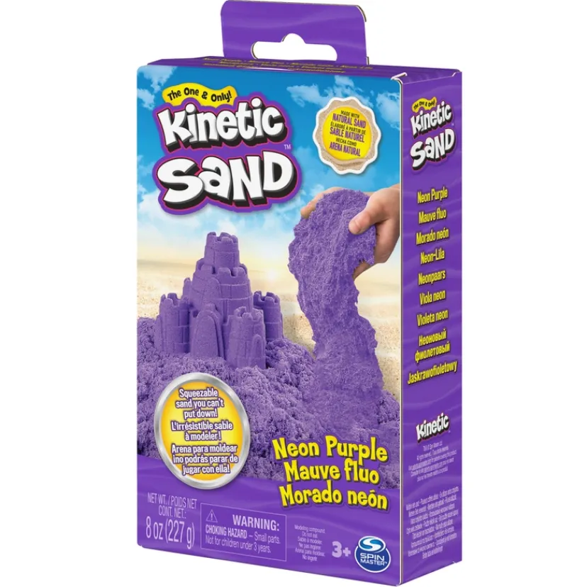 Kinetic Sand Neonboks med Primærfarver> Outlet