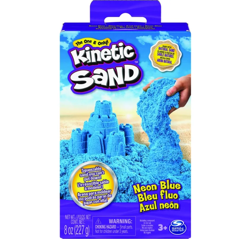 Kinetic Sand Neonboks med Primærfarver> Outlet