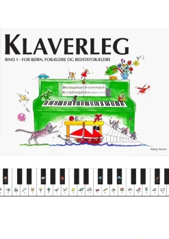Klaverleg bind 1 - for børn, forældre og bedsteforældre (grøn)> Outlet